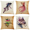 Cushion Cover 4PC Linen Soft Decorative Square Throw Pillow Cover Cushion Case Pillowcase for Sofa Bedroom 45 x 45 cm (18 x 18 Inch) Superior Quality
