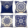 Cushion Cover 4PC Linen Soft Decorative Square Throw Pillow Cover Cushion Case Pillowcase for Sofa Bedroom 45 x 45 cm (18 x 18 Inch) Superior Quality Machine Washable