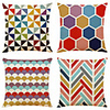 Cushion Cover 4PC Linen Soft Decorative Square Throw Pillow Cover Cushion Case Pillowcase for Sofa Bedroom 45 x 45 cm (18 x 18 Inch) Superior Quality Machine Washable