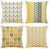 Cushion Cover 4PC Linen Soft Decorative Square Throw Pillow Cover Cushion Case Pillowcase for Sofa Bedroom 45 x 45 cm (18 x 18 Inch) Superior Quality Machine Washable