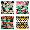 Cushion Cover 4PC Linen Soft Decorative Square Throw Pillow Cover Cushion Case Pillowcase for Sofa Bedroom 45 x 45 cm (18 x 18 Inch) Superior Quality Machine Washable