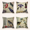 Cushion Cover 4PC Linen Soft Decorative Square Throw Pillow Cover Cushion Case Pillowcase for Sofa Bedroom 45 x 45 cm (18 x 18 Inch) Superior Quality Machine Washable