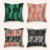 Cushion Cover 4PC Linen Soft Decorative Square Throw Pillow Cover Cushion Case Pillowcase for Sofa Bedroom 45 x 45 cm (18 x 18 Inch) Superior Quality Machine Washable