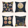 Cushion Cover 4PC Linen Soft Decorative Square Throw Pillow Cover Cushion Case Pillowcase for Sofa Bedroom 45 x 45 cm (18 x 18 Inch) Superior Quality Machine Washable