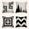 Cushion Cover 4PC Linen Soft Decorative Square Throw Pillow Cover Cushion Case Pillowcase for Sofa Bedroom 45 x 45 cm (18 x 18 Inch) Superior Quality Machine Washable