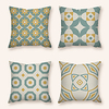 Cushion Cover 4PC Linen Soft Decorative Square Throw Pillow Cover Cushion Case Pillowcase for Sofa Bedroom 45 x 45 cm (18 x 18 Inch) Superior Quality Machine Washable
