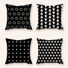 Cushion Cover 4PC Linen Soft Decorative Square Throw Pillow Cover Cushion Case Pillowcase for Sofa Bedroom 45 x 45 cm (18 x 18 Inch) Superior Quality Machine Washable