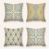 Cushion Cover 4PC Linen Soft Decorative Square Throw Pillow Cover Cushion Case Pillowcase for Sofa Bedroom 45 x 45 cm (18 x 18 Inch) Superior Quality Machine Washable