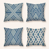 Cushion Cover 4PC Linen Soft Decorative Square Throw Pillow Cover Cushion Case Pillowcase for Sofa Bedroom 45 x 45 cm (18 x 18 Inch) Superior Quality Machine Washable