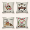 Cushion Cover 4PC Linen Soft Decorative Square Throw Pillow Cover Cushion Case Pillowcase for Sofa Bedroom 45 x 45 cm (18 x 18 Inch) Superior Quality Machine Washable