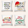 Cushion Cover 4PCS Christmas Party Decoration Christmas Gift Short Plush Soft Decorative Square Throw Pillow Cover Cushion Case Pillowcase for Sofa Bedroom 45 x 45 cm (18 x 18 Inch) Superior Quality