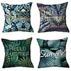 Cushion Cover 4PCS Linen Soft Decorative Square Throw Pillow Cover Cushion Case Pillowcase for Sofa Bedroom 45 x 45 cm (18 x 18 Inch) Superior Quality Machine Washable