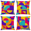 Cushion Cover 4PCS Linen Soft Decorative Square Throw Pillow Cover Cushion Case Pillowcase for Sofa Bedroom 45 x 45 cm (18 x 18 Inch) Superior Quality Machine Washable