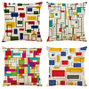 Cushion Cover 4PCS Linen Soft Decorative Square Throw Pillow Cover Cushion Case Pillowcase for Sofa Bedroom 45 x 45 cm (18 x 18 Inch) Superior Quality Machine Washable