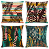 Cushion Cover 4PCS Linen Soft Decorative Square Throw Pillow Cover Cushion Case Pillowcase for Sofa Bedroom 45 x 45 cm (18 x 18 Inch) Superior Quality Machine Washable