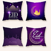 Cushion Cover 4PCS Ramadan Short Plush Soft Decorative Square Throw Pillow Cover Cushion Case Pillowcase for Sofa Bedroom 45 x 45 cm (18 x 18 Inch) Superior Quality Machine Washable
