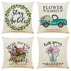 Cushion Cover 4PCS Short Plush Soft Decorative Square Throw Pillow Cover Cushion Case Pillowcase for Sofa Bedroom 45 x 45 cm (18 x 18 Inch) Superior Quality Machine Washable