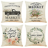 Cushion Cover 4PCS Short Plush Soft Decorative Square Throw Pillow Cover Cushion Case Pillowcase for Sofa Bedroom 45 x 45 cm (18 x 18 Inch) Superior Quality Machine Washable