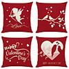 Cushion Cover 4PCS Valentine