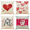 Cushion Cover 4PCS Valentine
