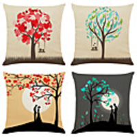 Cushion Cover 4PCS Valentine