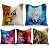 Cushion Cover 5PC Linen Soft Decorative Square Throw Pillow Cover Cushion Case Pillowcase for Sofa Bedroom 45 x 45 cm (18 x 18 Inch) Superior Quality Machine Washable