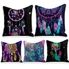 Cushion Cover 5PC Linen Soft Decorative Square Throw Pillow Cover Cushion Case Pillowcase for Sofa Bedroom 45 x 45 cm (18 x 18 Inch) Superior Quality Machine Washable