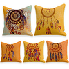 Cushion Cover 5PC Linen Soft Decorative Square Throw Pillow Cover Cushion Case Pillowcase for Sofa Bedroom 45 x 45 cm (18 x 18 Inch) Superior Quality Machine Washable