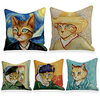 Cushion Cover 5PC Linen Soft Decorative Square Throw Pillow Cover Cushion Case Pillowcase for Sofa Bedroom 45 x 45 cm (18 x 18 Inch) Superior Quality Machine Washable