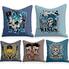 Cushion Cover 5PC Linen Soft Decorative Square Throw Pillow Cover Cushion Case Pillowcase for Sofa Bedroom 45 x 45 cm (18 x 18 Inch) Superior Quality Machine Washable