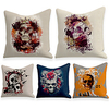 Cushion Cover 5PC Linen Soft Decorative Square Throw Pillow Cover Cushion Case Pillowcase for Sofa Bedroom 45 x 45 cm (18 x 18 Inch) Superior Quality Machine Washable