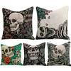 Cushion Cover 5PC Linen Soft Decorative Square Throw Pillow Cover Cushion Case Pillowcase for Sofa Bedroom 45 x 45 cm (18 x 18 Inch) Superior Quality Machine Washable