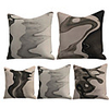 Cushion Cover 5PC Linen Soft Decorative Square Throw Pillow Cover Cushion Case Pillowcase for Sofa Bedroom 45 x 45 cm (18 x 18 Inch) Superior Quality Mashine Washable