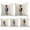 cushion cover 5pc short plush soft decorative square throw pillow cover cushion case pillowcase for sofa bedroom 45 x 45 cm (18 x 18 inch) superior quality machine washable