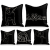 Cushion Cover 5PCS Linen Soft Decorative Square Throw Pillow Cover Cushion Case Pillowcasefor Sofa Bedroom 45 x 45 cm (18 x 18 Inch) Superior Quality Mashine Washable