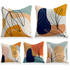 Cushion Cover 5PCS Linen Soft Decorative Square Throw Pillow Cover Cushion Case Pillowcasefor Sofa Bedroom 45 x 45 cm (18 x 18 Inch) Superior Quality Mashine Washable