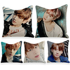 Cushion Cover 5PCS Linen Soft Decorative Square Throw Pillow Cover Cushion Case Pillowcasefor Sofa Bedroom 45 x 45 cm (18 x 18 Inch) Superior Quality Mashine Washable