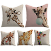 Cushion Cover 5PCS Linen Soft Decorative Square Throw Pillow Cover Cushion Case Pillowcasefor Sofa Bedroom 45 x 45 cm (18 x 18 Inch) Superior Quality Mashine Washable