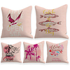 Cushion Cover 5PCS Linen Soft Decorative Square Throw Pillow Cover Cushion Case Pillowcasefor Sofa Bedroom 45 x 45 cm (18 x 18 Inch) Superior Quality Mashine Washable