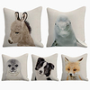 Cushion Cover 5PCS Linen Soft Decorative Square Throw Pillow Cover Cushion Case Pillowcasefor Sofa Bedroom 45 x 45 cm (18 x 18 Inch) Superior Quality Mashine Washable