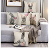 Cushion Cover 5PCS Linen Soft Decorative Square Throw Pillow Cover Cushion Case Pillowcasefor Sofa Bedroom 45 x 45 cm (18 x 18 Inch) Superior Quality Mashine Washable