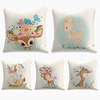 Cushion Cover 5PCS Linen Soft Decorative Square Throw Pillow Cover Cushion Case Pillowcasefor Sofa Bedroom 45 x 45 cm (18 x 18 Inch) Superior Quality Mashine Washable