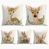 Cushion Cover 5PCS Linen Soft Decorative Square Throw Pillow Cover Cushion Case Pillowcasefor Sofa Bedroom 45 x 45 cm (18 x 18 Inch) Superior Quality Mashine Washable
