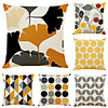 Cushion Cover 6PC Linen Soft Decorative Square Throw Pillow Cover Cushion Case Pillowcase for Sofa Bedroom 45 x 45 cm (18 x 18 Inch) Superior Quality Mashine Washable