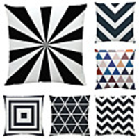 Cushion Cover 6PC Velevt Soft Decorative Square Throw Pillow Cover Cushion Case Pillowcase for Sofa Bedroom 45 x 45 cm (18 x 18 Inch) Superior Quality Mashine Washable