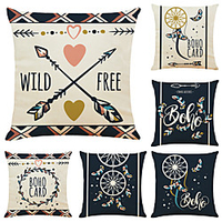 Cushion Cover 6PCS Short Plush Soft Decorative Square Throw Pillow Cover Cushion Case Pillowcase for Sofa Bedroom 45 x 45 cm (18 x 18 Inch) Superior Quality Machine Washable