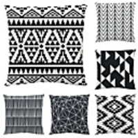 Cushion Cover 6PCS Velevt Soft Decorative Square Throw Pillow Cover Cushion Case Pillowcase for Sofa Bedroom 45 x 45 cm (18 x 18 Inch) Superior Quality Mashine Washable
