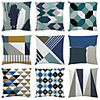 Cushion Cover 9PC Velvet Soft Decorative Square Throw Pillow Cover Cushion Case Pillowcase for Sofa Bedroom 45 x 45 cm (18 x 18 Inch) Superior Quality Mashine Washable