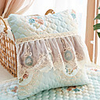 Cushion Cover Beautiful European Style European Style Embroidered Lace Vertical Edge Pillow Case Cover Living Room Bedroom Sofa Cushion Cover