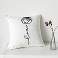 Cushion Cover Chenille Abstract Soft Decorative Square Throw Pillow Cover Cushion Case Pillowcase for Sofa Bedroom 45 x 45 cm (18 x 18 Inch) Superior Quality Mashine Washable